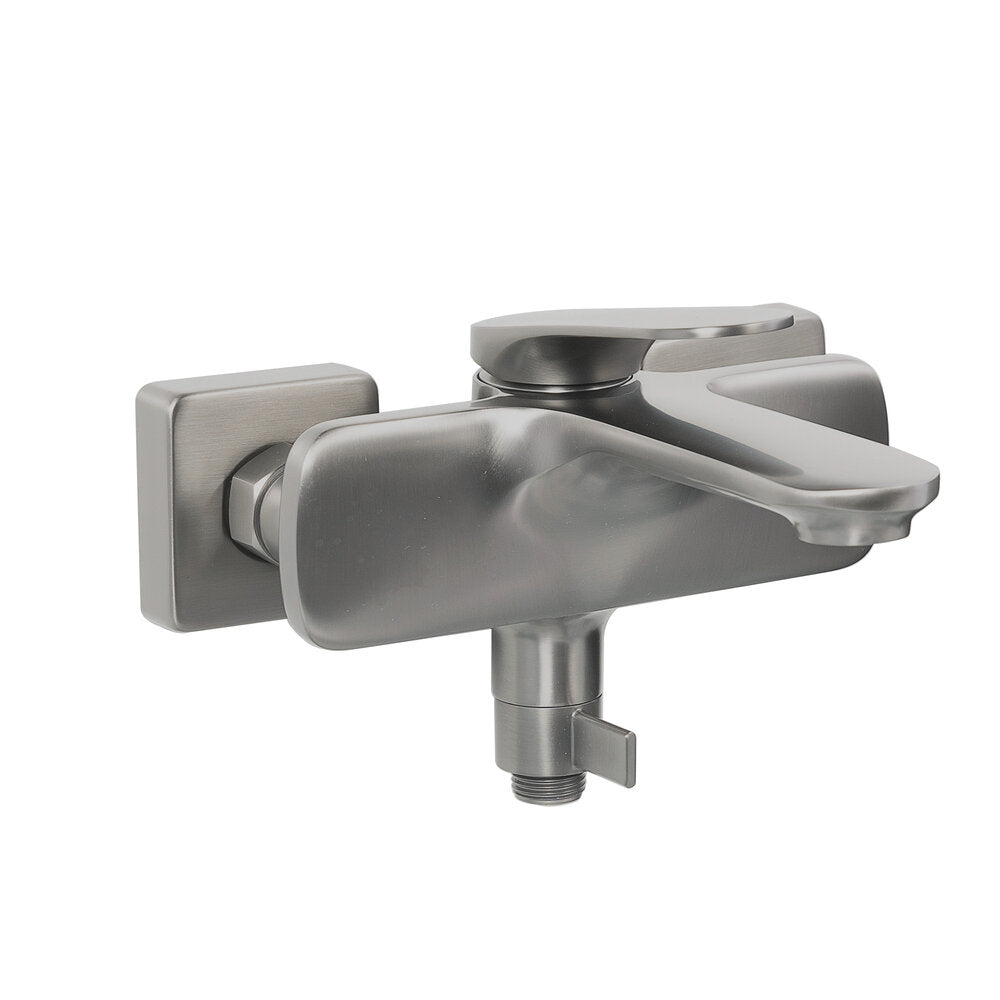 VELVET III BRUSHED GUNMETAL SINGLE-LEVER BATH-SHOWER MIXER
