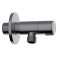 America Design Brushed Gunmetal Angle Valves – ½″ × ⅜″, Pair