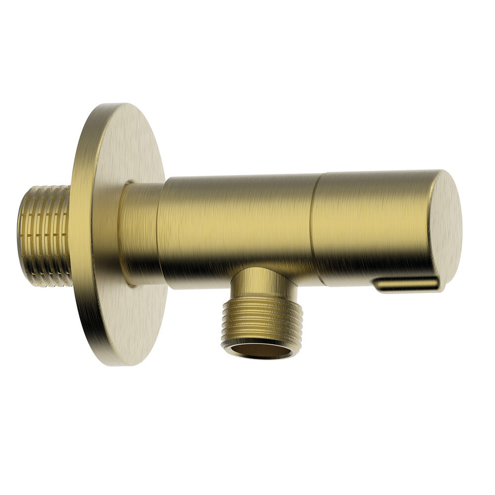 AMERICA DESIGN BRUSHED GOLD ANGLE VALVE 2 PCS 1/2″X 3/8″
