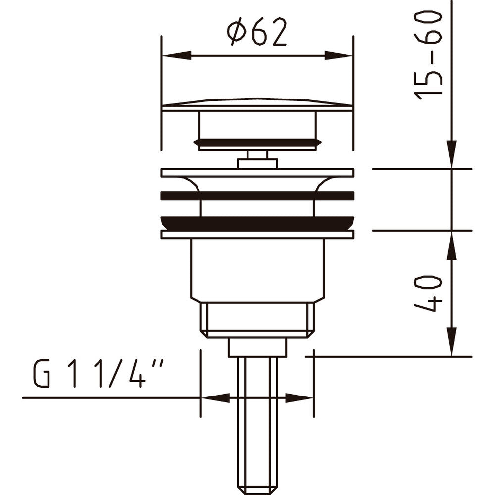 LEO METALLIC QUICK-CLAC POP-UP 1-1/4″