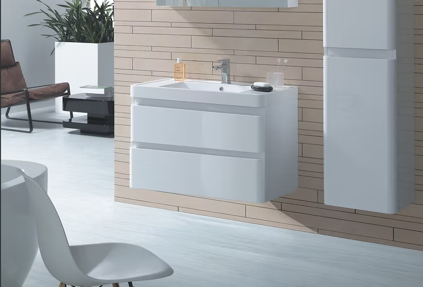 CURVE FURNITURE & BASIN WHITE