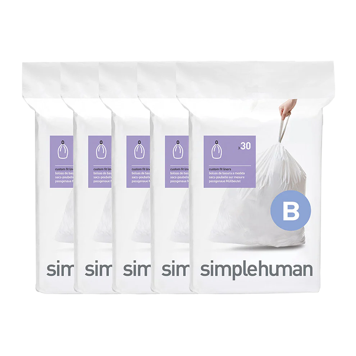 SIMPLEHUMAN CODE B CUSTOM FIT LINERS 30 PACK