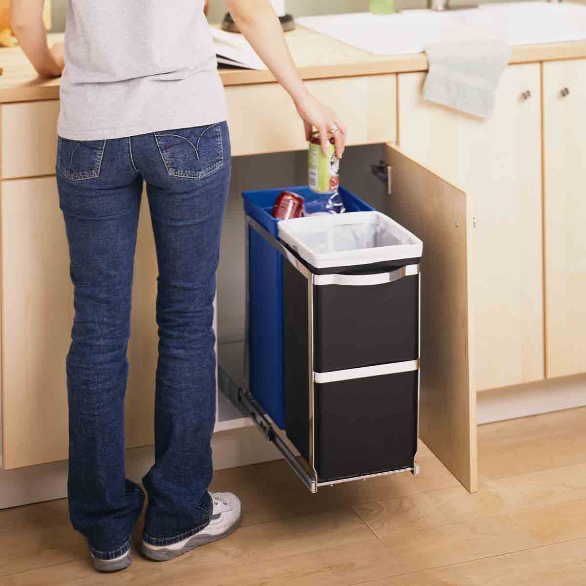 Simplehuman Under Counter Pull-Out Bin 35L Dual