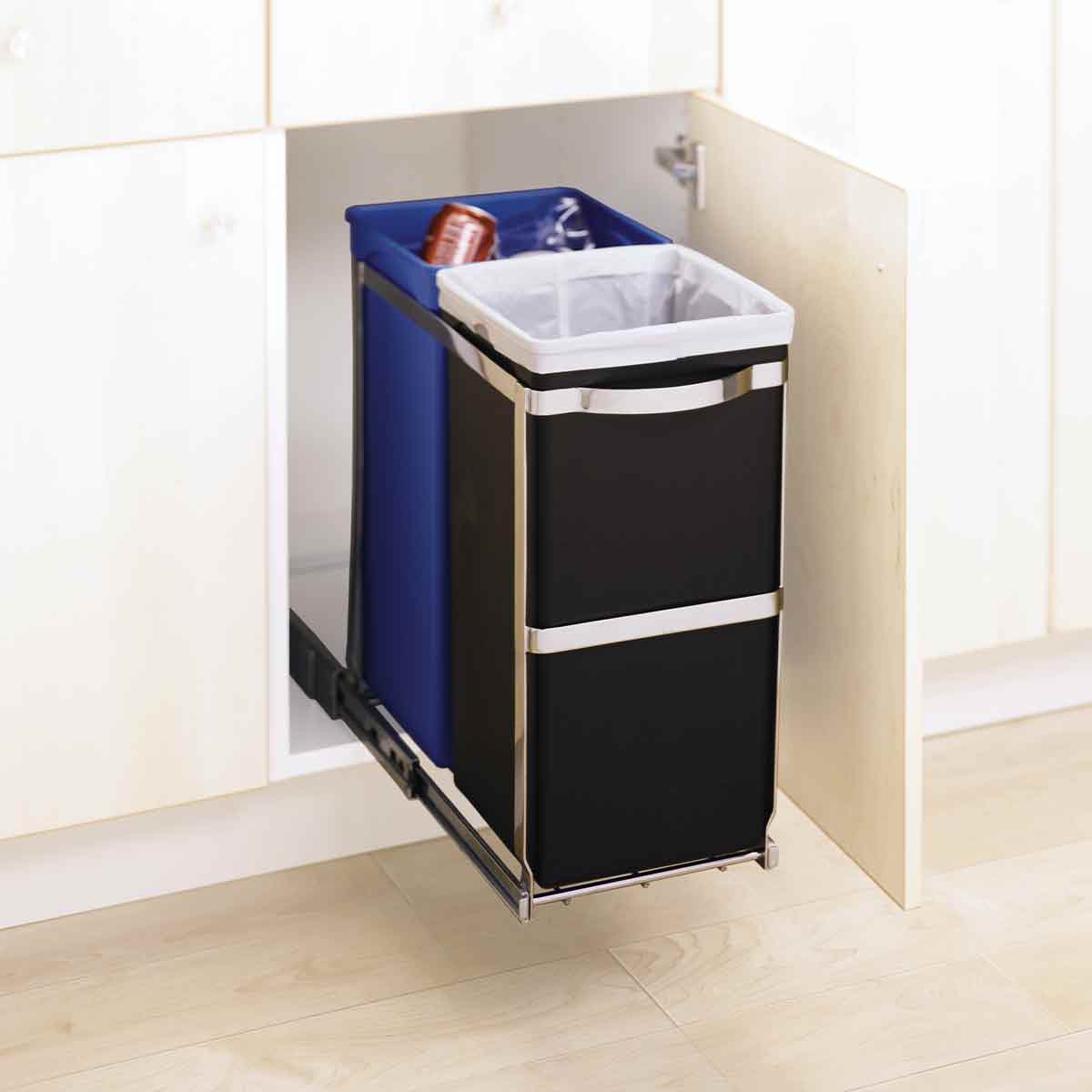 Simplehuman Under Counter Pull-Out Bin 35L Dual