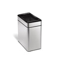 SIMPLEHUMAN PROFILE OPEN BIN 10L POLISHED STAINLESS STEEL