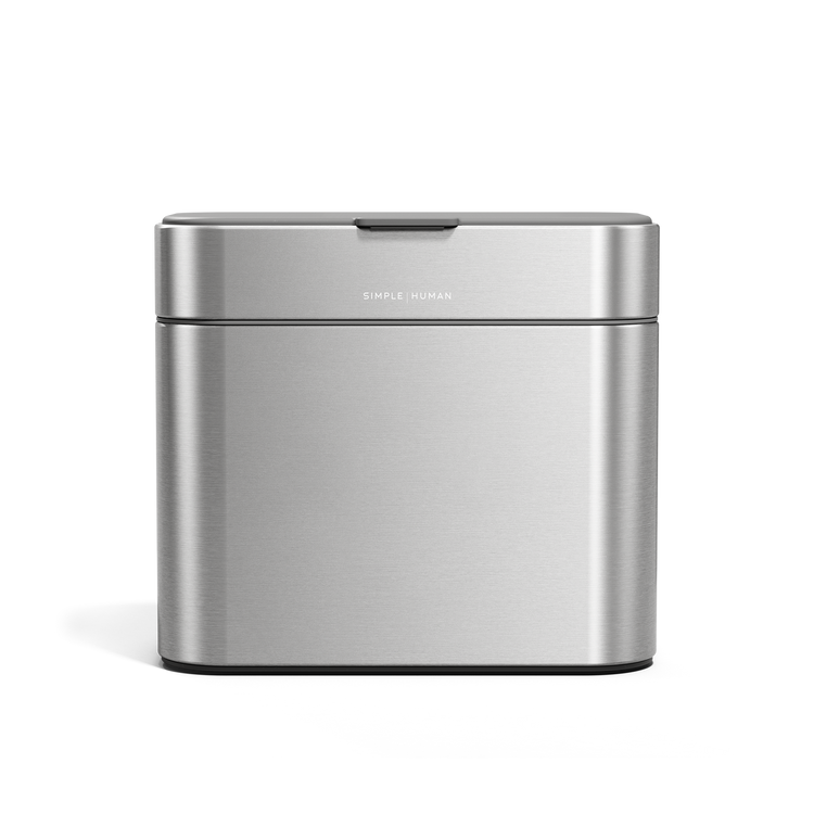 SIMPLEHUMAN 4L COMPOST CADDY BRUSHED STAINLESS STEEL