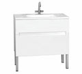 MILOS GLOSSY WHITE FLOOR STANDING CABINET WITH BASIN 900x460x850MM
