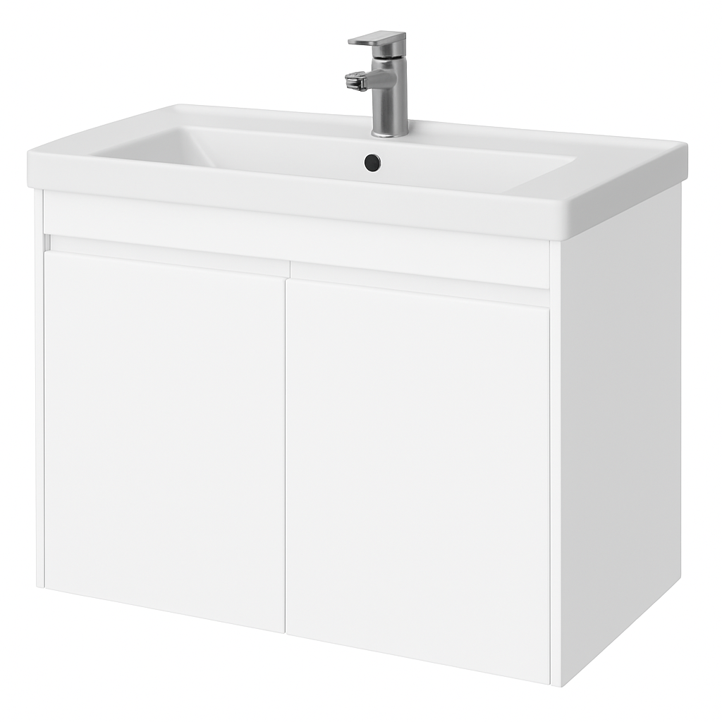 EMILY 2 WHITE WALL HUNG CABINET WITH/WITHOUT BASIN