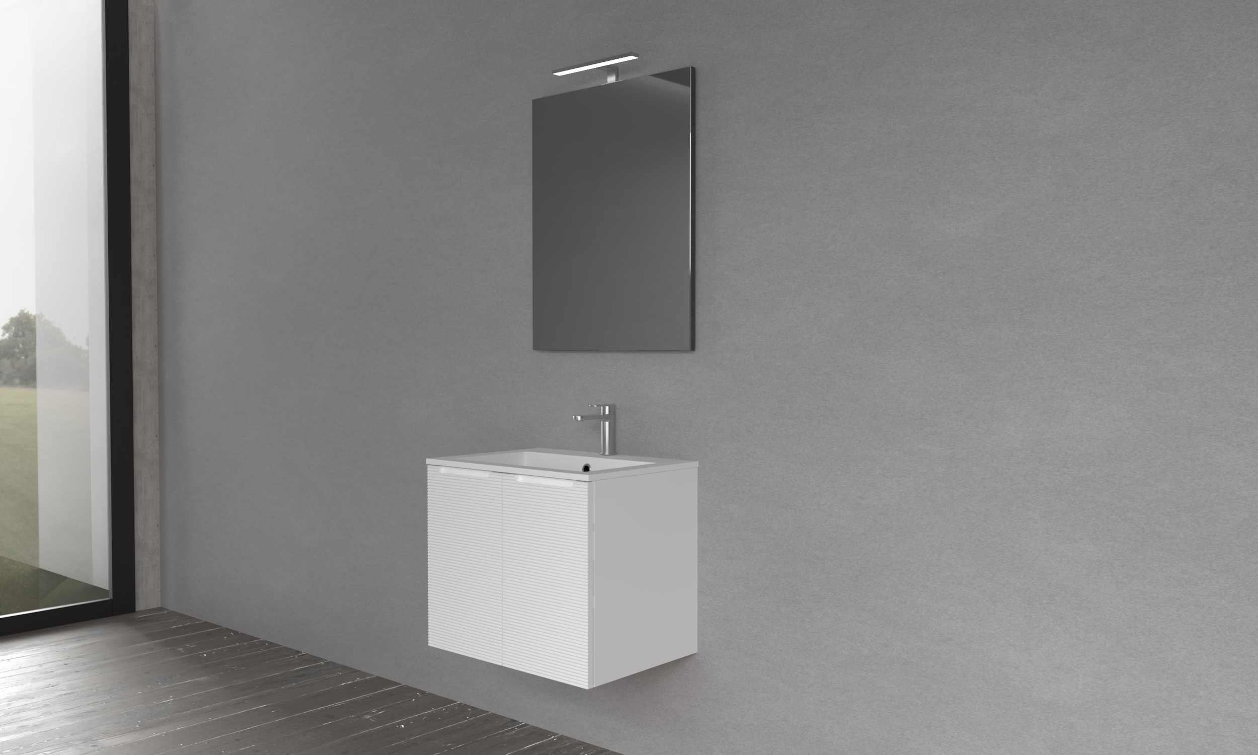 RIGO 2 WALL HUNG CABINET WITH 2 DOORS