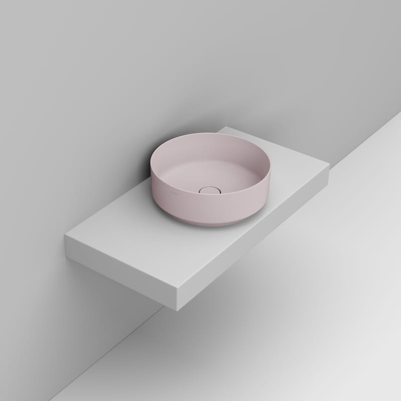 NOEMI PINK ROUND BASIN 44X44X16CM