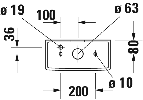 Duravit Starck 3 Cistern — Default Title — Technical drawing