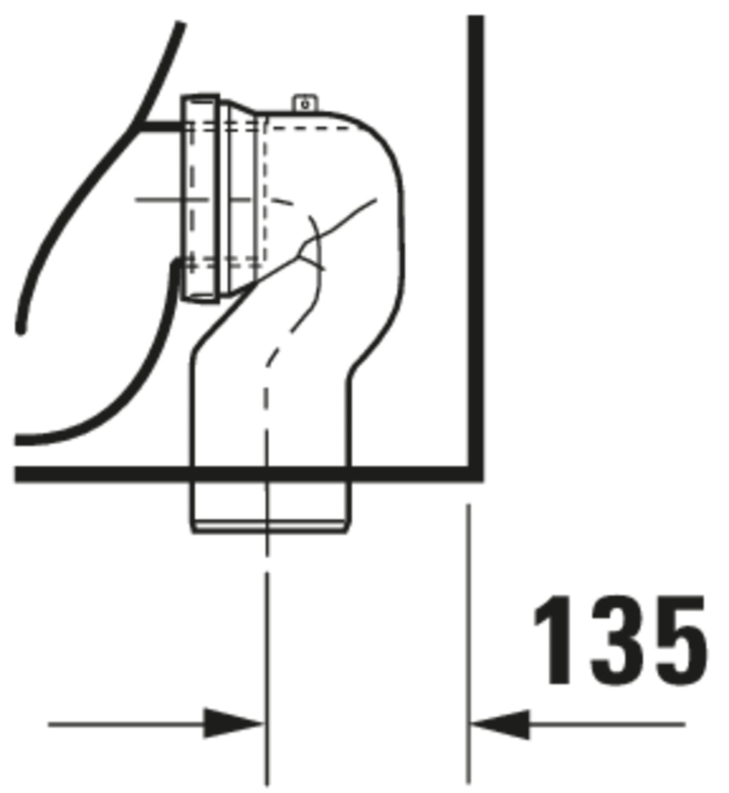 Duravit D-Code Floorstanding toilet — Default Title — Technical drawing