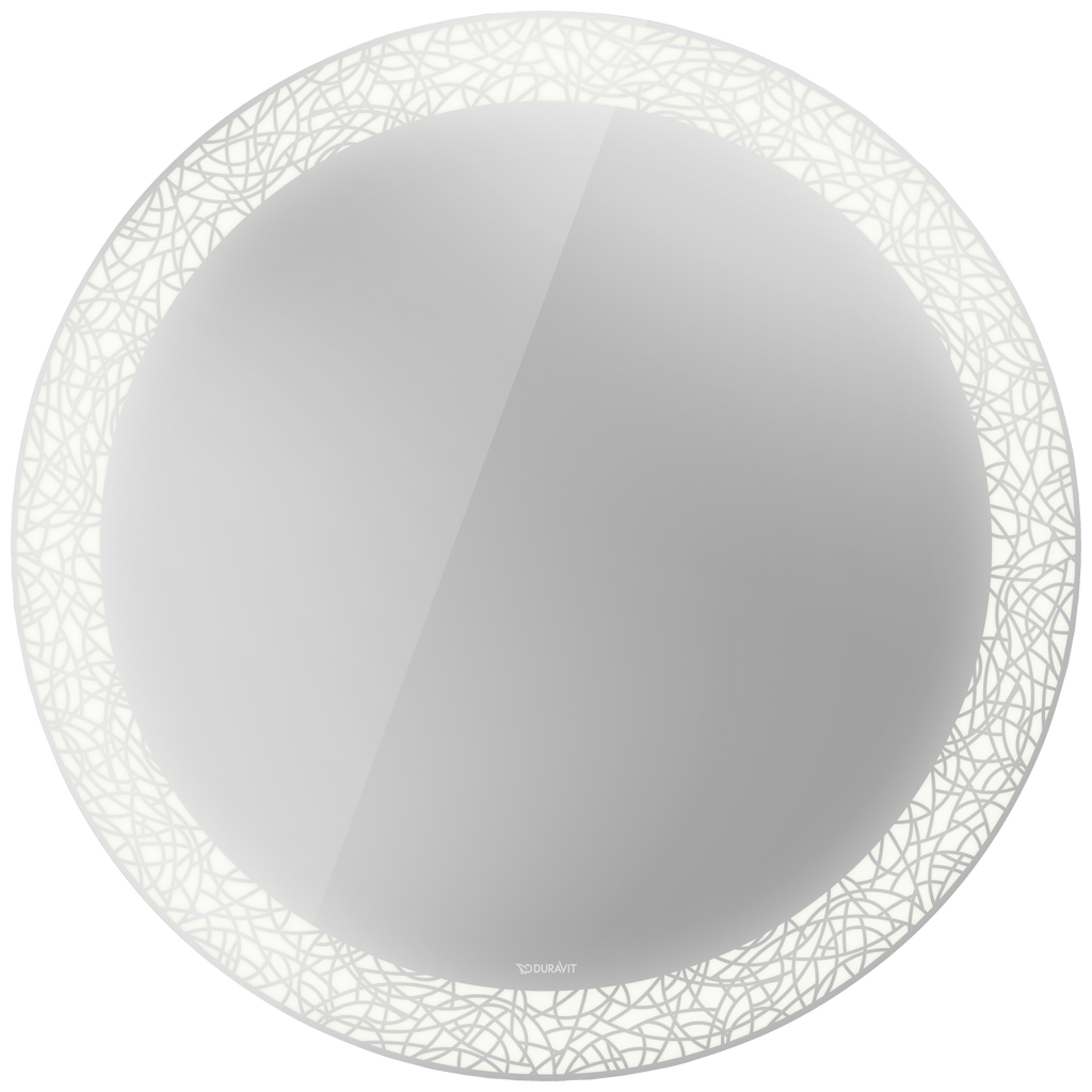 Duravit Happy D.2 Plus Mirror with Lighting — 90 cm — Organic light pattern — Product photo