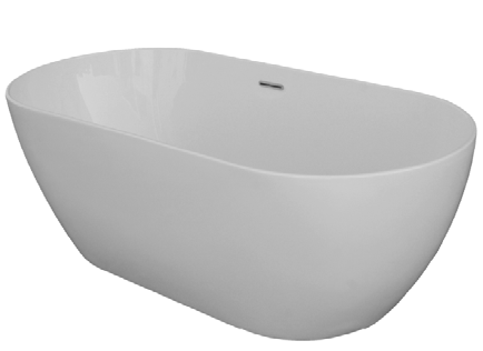 Duravit Trento Freestanding Bathtub — 168 × 80 cm — Product photo