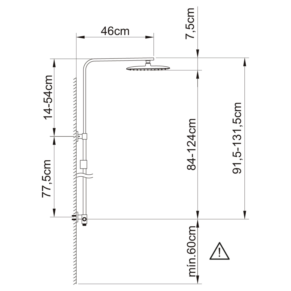 SAONA SLIM SLIDING RAIL SET