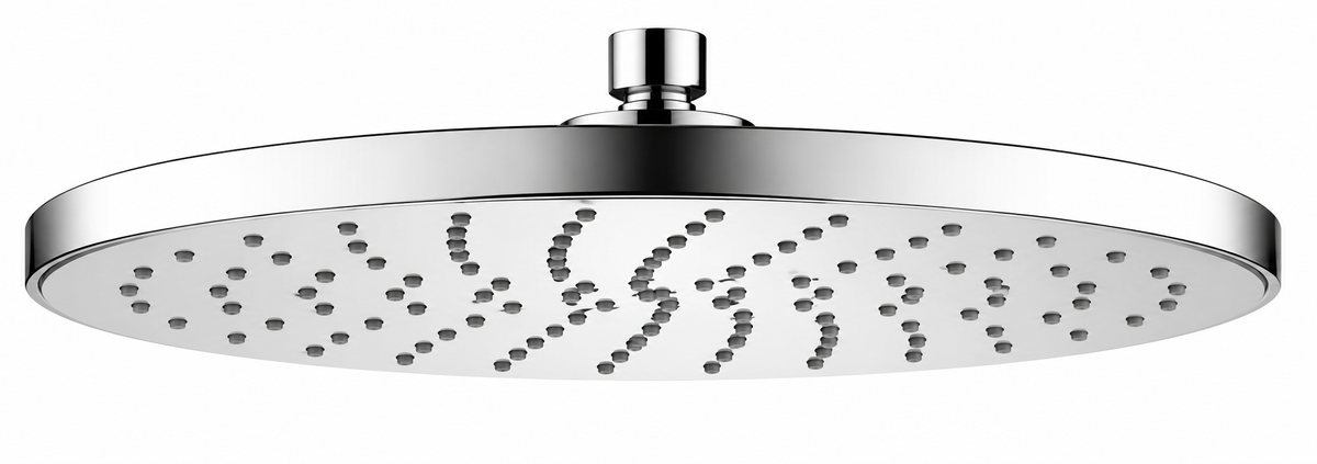 EURODOMUS ROUND SHOWER HEAD - CHROME 30 CM