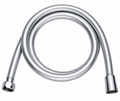 EURODOMUS PVC SHOWER HOSE - CHROME 1500 MM