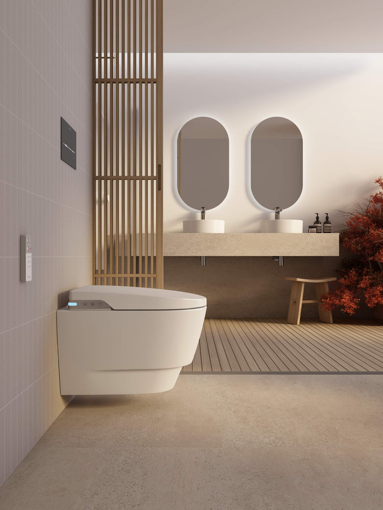 SANITANA FUTURA SHOWER WALL HUNG TOILET RIMLESS WHITE