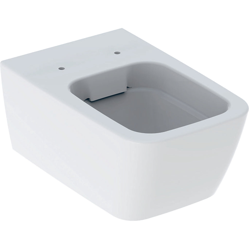 Geberit iCon Square wall-hung WC, washdown, shrouded, Rimfree — T=54cm, white — Product photo