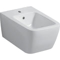Geberit iCon wall-hung bidet, square, shrouded — T=54cm, Overflow=visible, symmetrical, white — Product photo