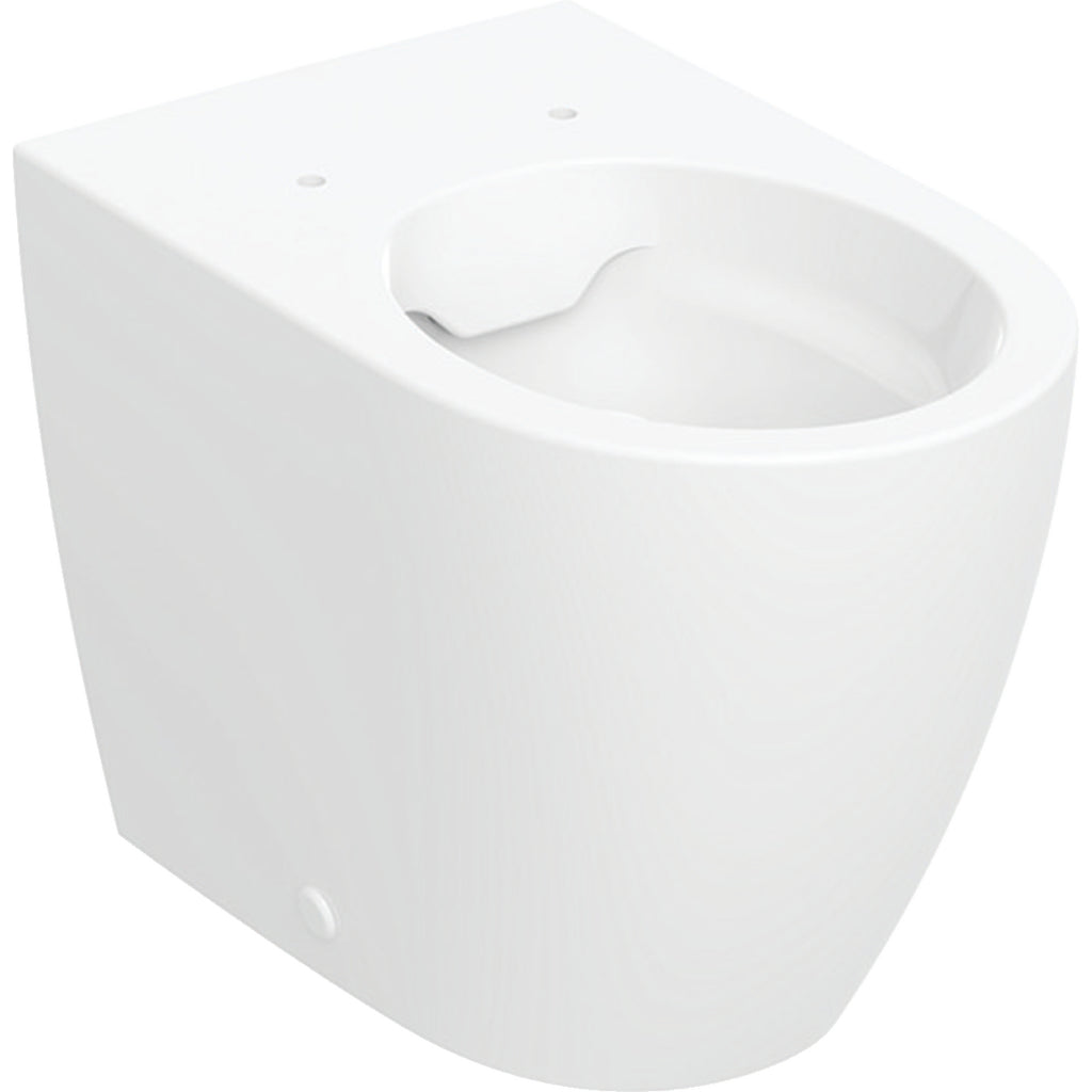 Geberit iCon floor-standing WC, washdown, back-to-wall, shrouded, Rimfree — T=56cm, white — Product photo