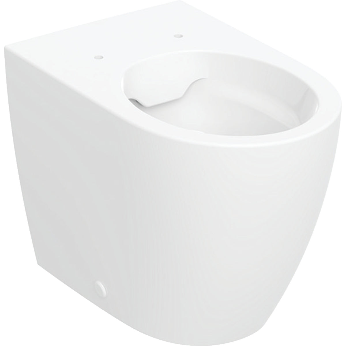 Geberit iCon floor-standing WC, washdown, back-to-wall, shrouded, Rimfree — T=56cm, white — Product photo