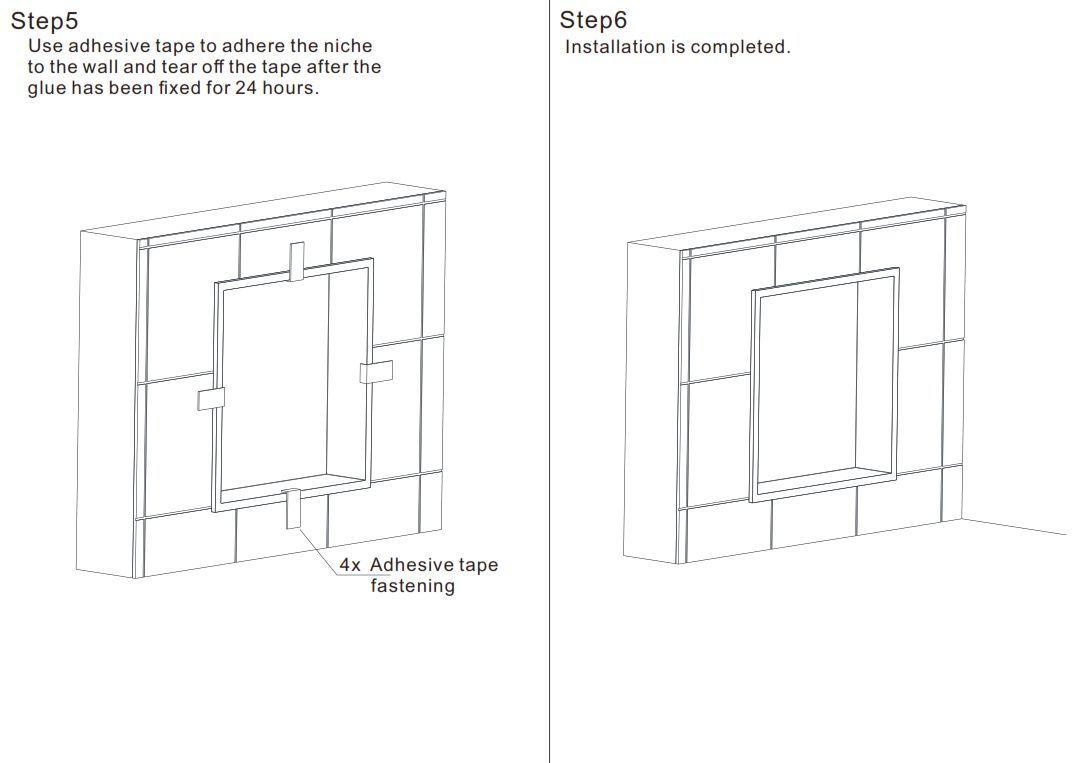 WALL NICHE STAINLESS STEEL