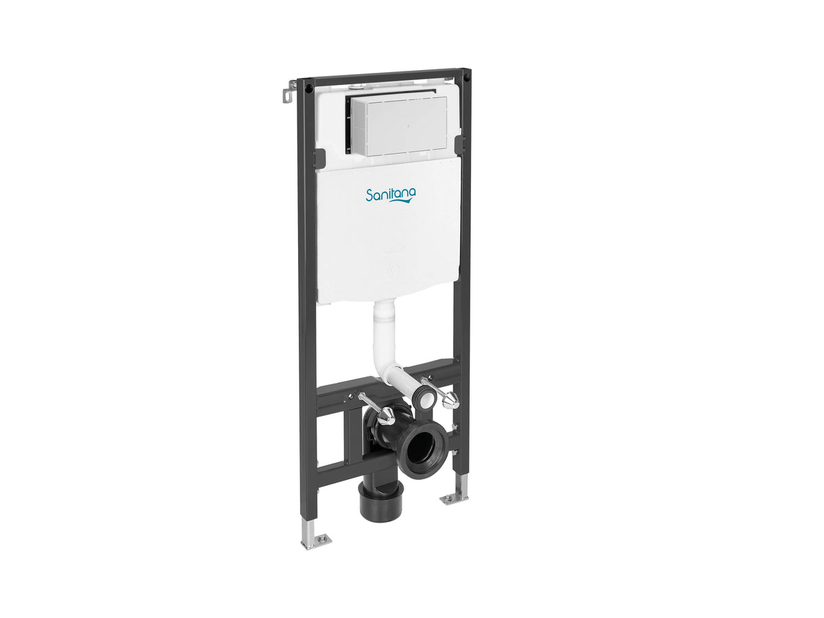 SANITANA FUTURA SHOWER WALL HUNG TOILET RIMLESS WHITE