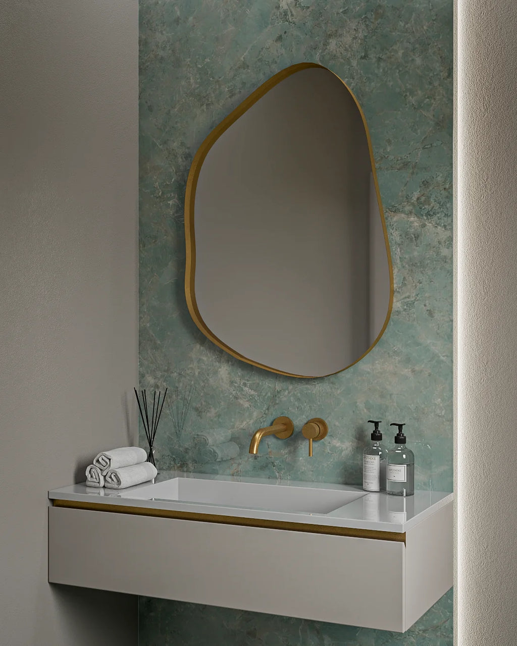 IRON UOVO 65X90cm MIRROR