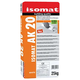 ISOMAT AK-20 C2 TE S1 25KG WHITE ADHESIVE