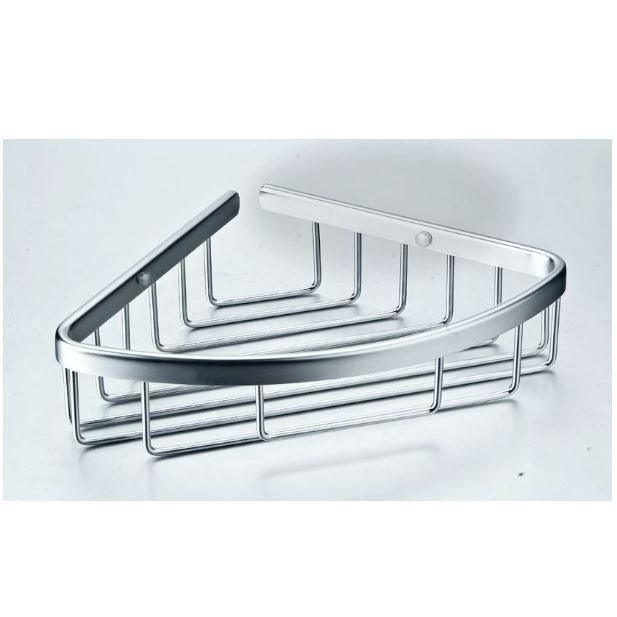 ALUMINIUM SINGLE CORNER BASKET 235X175X55MM