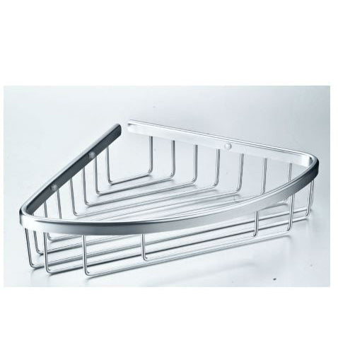 ALUMINIUM SINGLE CORNER BASKET 295X220X55MM