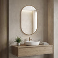 MIRROR WITH GOLD FRAME 45x80CM
