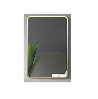 MIRROR WITH GOLD ALUMINIUM FRAME 60x90CM