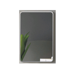 MIRROR WITH SILVER ALUMINIUM FRAME 60x90CM