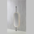 LED MIRROR WITH BLACK METAL FRAME 50x150CM