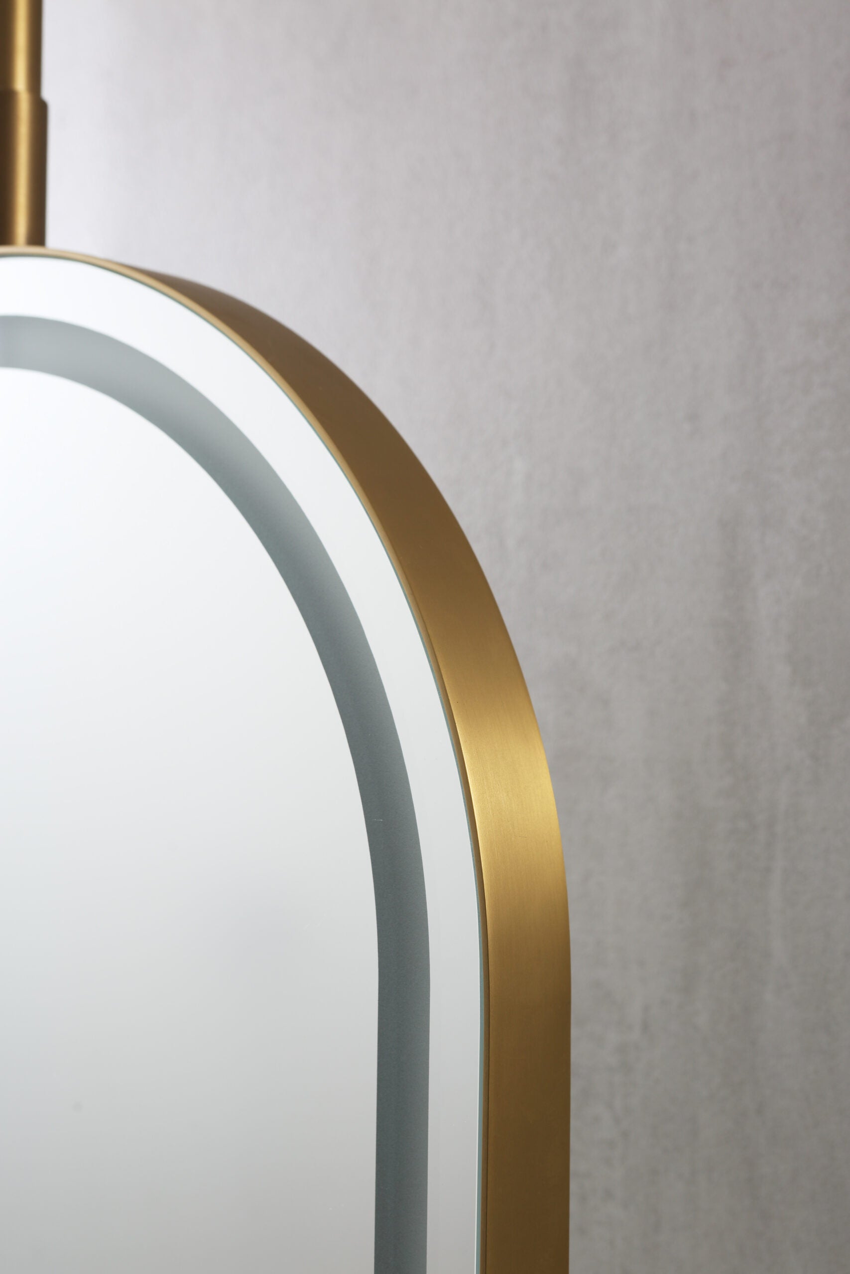 LED MIRROR WITH GOLD METAL FRAME 50x150CM