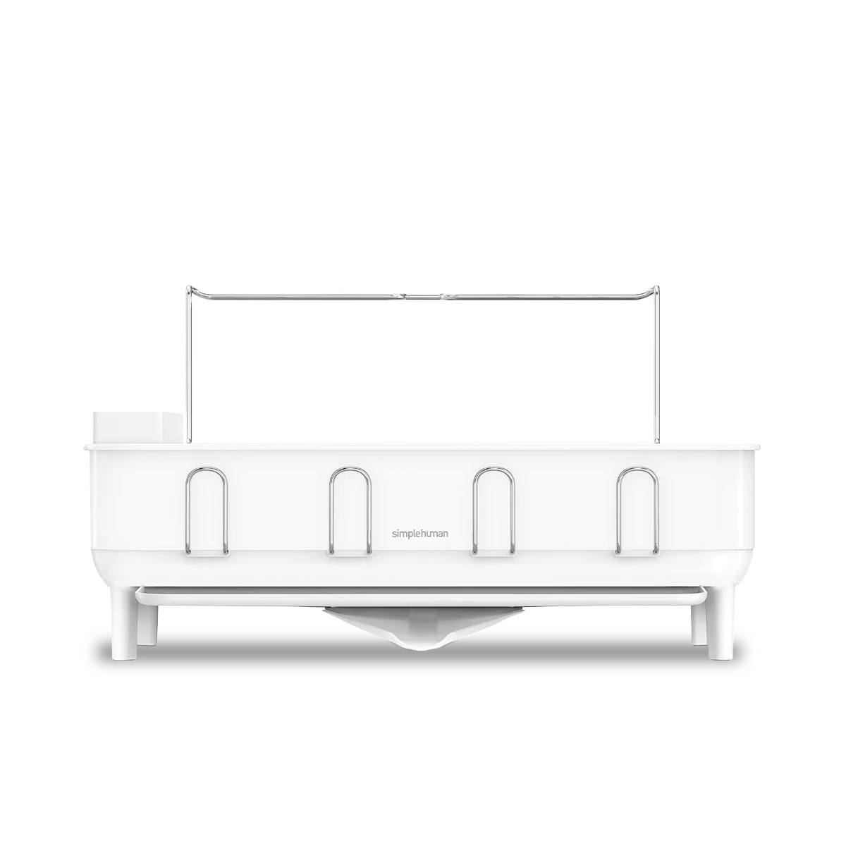 STEEL FRAME DISHRACK WHITE