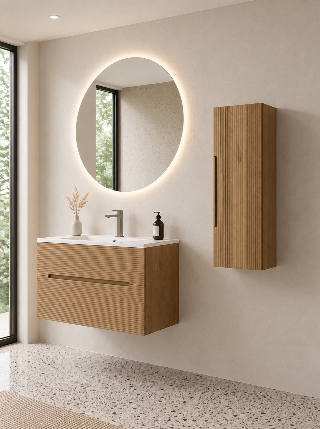 RIGO wall unit column Rovere Farnia