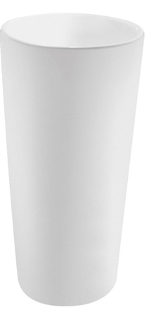 RI LONE FREESTANDING WASHBASIN WHITE MATTE 400X400X850