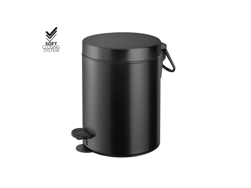 SANCO Waste Receptacle Soft Closing 5lt Black Matt