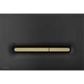 LINKA FLUSH PLATE BLACK MATTE/GOLD MATTE (ALCADRAIN)