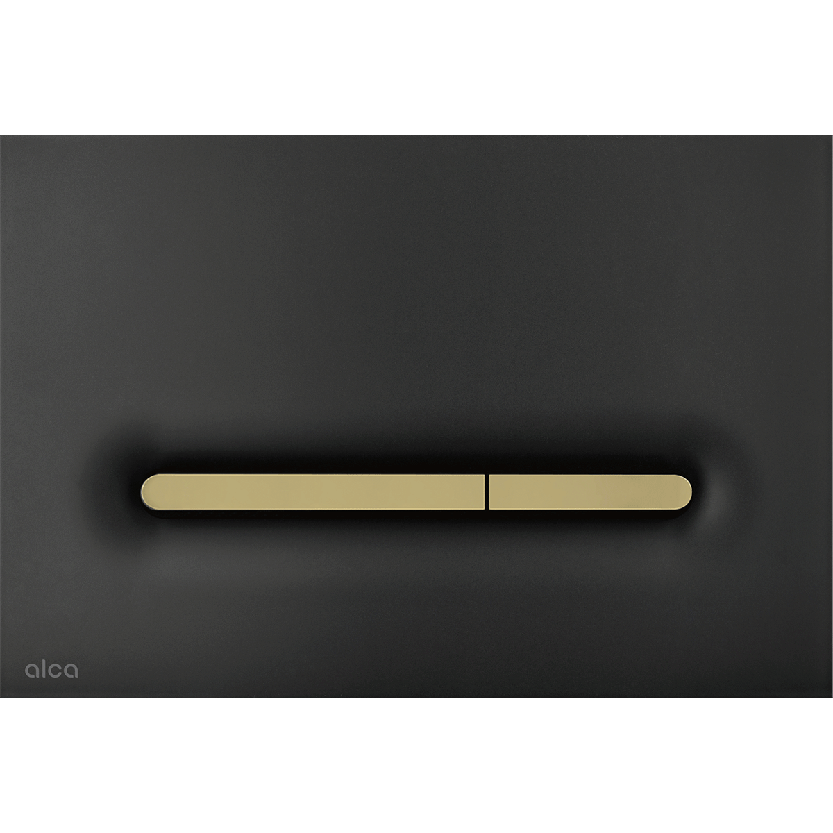 LINKA FLUSH PLATE BLACK MATTE/GOLD MATTE (ALCADRAIN)