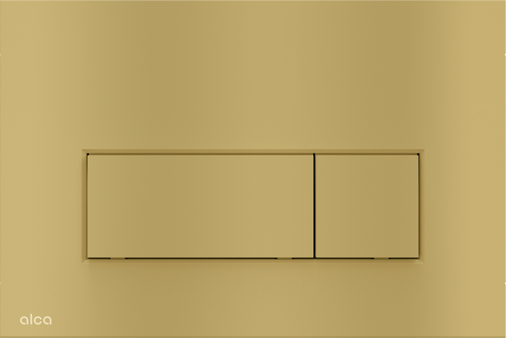 FLUSH PLATE FOR PRE-WALL INSTALLATION SYSTEMS BRASS MATTE (ALCADRAIN)