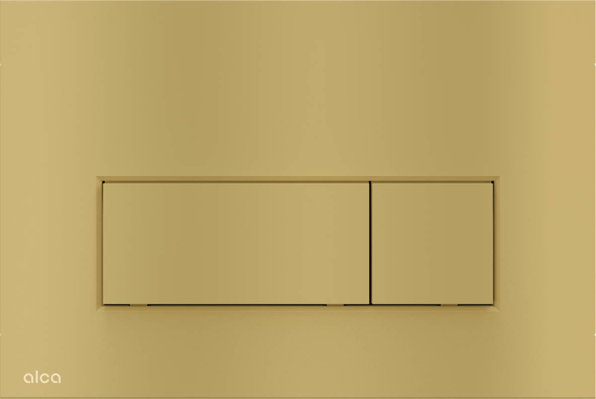 FLUSH PLATE FOR PRE-WALL INSTALLATION SYSTEMS BRASS MATTE (ALCADRAIN)