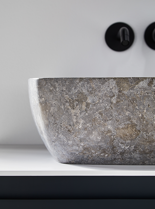 CUSCO GREY WASHBASIN 400X400X150MM