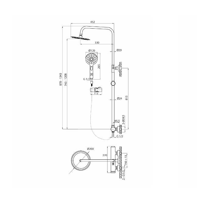 ERA Shower Column