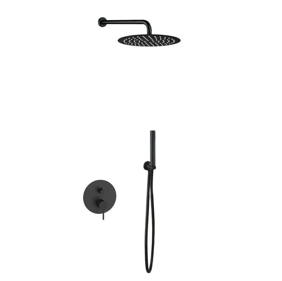ERA BLACK CONCEALED SHOWER SET MIXER