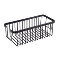 RECTANGULAR BLACK SATIN ALUMINIUM BASKET 300X130X120MM
