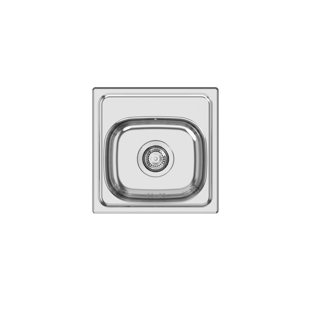 PIO BAR S/STEEL SINK 381x381mm